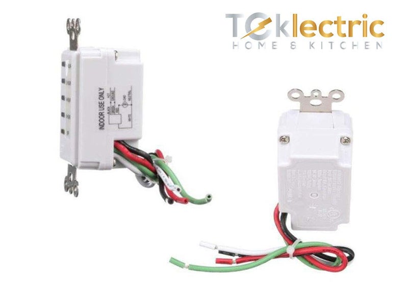 Teklectric مروحة حمام مع إيقاف تلقائي مؤقت 60-30-20-10 دقيقة - أبيض - Image 1